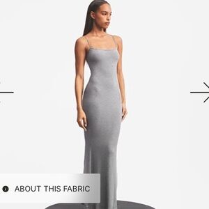 Skims Soft Lounge Slip Dress- Heather Gray- Size Small- SIZE SOLD OUT ONLINE